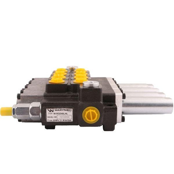 Rozdzielacz hydrauliczny 4-sekcyjny max ROZ40L/4L | Exvi