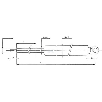 Sprężyna gazowa kierownicy VPM1866 | Exvi