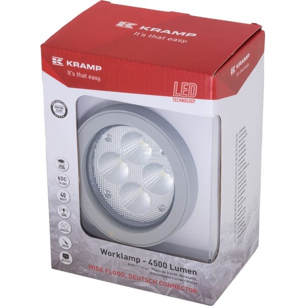 Lampa robocza LED, 40W 4500lm, Wide Flood LA10416G | Exvi