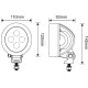 Lampa robocza LED, 40W 4500lm, Wide Flood LA10416G | Exvi