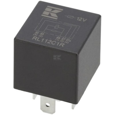 Miniprzekaźnik 12V, przełączanie, 30A/40A RL112C1R | Exvi