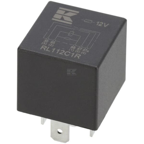 Miniprzekaźnik 12V, przełączanie, 30A/40A RL112C1R | Exvi