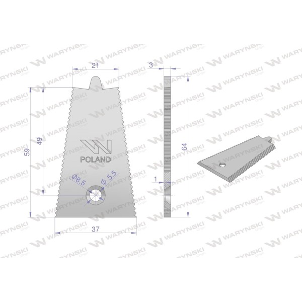 Stalka Bizon 5040002049 WARYŃSKI WKZS64X37 | Exvi
