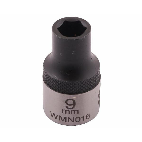 Nasadka sześciokątna 1/2". 9 mm. CrV50BV30. WMN016 | Exvi