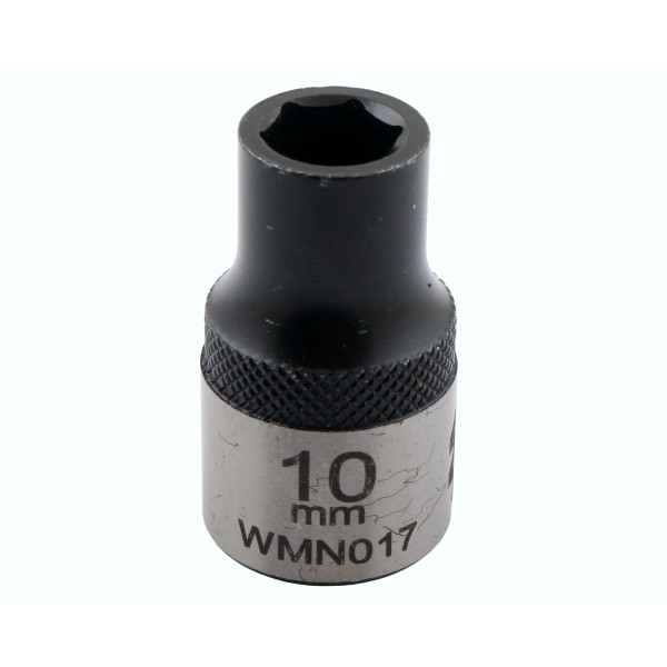 Nasadka sześciokątna 1/2". 10 mm. CrV50BV30. WMN017 | Exvi