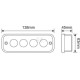Lampa robocza LED, prostokątna 20W 1750lm LA10431 | Exvi