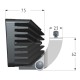 Lampa robocza LED, prostokątna 40W 4000lm LA10414 | Exvi