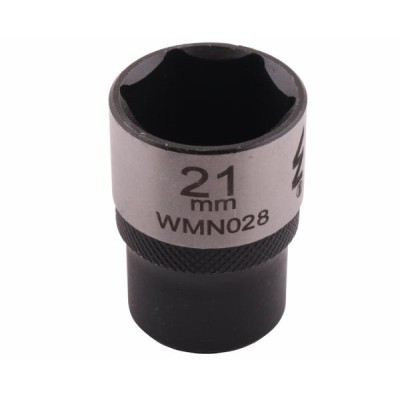 Nasadka sześciokątna 1/2". 21 mm. CrV50BV30. WMN028 | Exvi