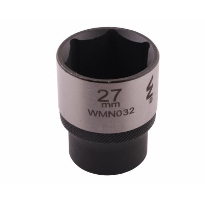 Nasadka sześciokątna 1/2". 27 mm. CrV50BV30. WMN032 | Exvi