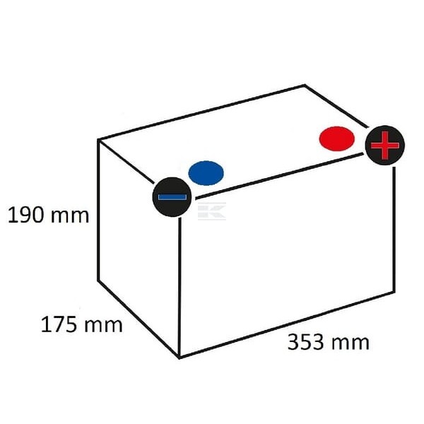 Akumulator 12 V 88 Ah 680 A Promotive 588038068A742 | Exvi