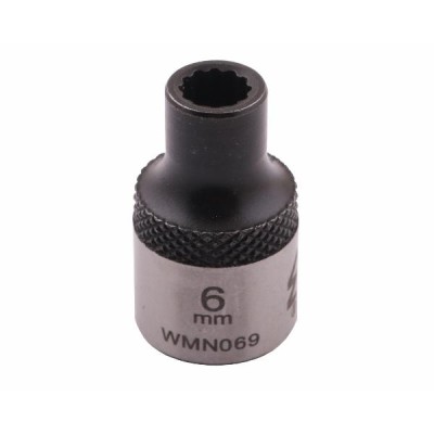 Nasadka dwunastokątna 3/8". 6 mm. CrV50BV30. WMN069 | Exvi