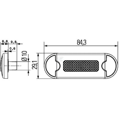 Lampa oświetlenia wnętrza kabiny LED 2XT959510467 | Exvi