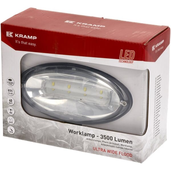 Lampa robocza LED, owalna 40W 3500lm 10/30V LA10448 | Exvi