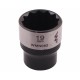 Nasadka dwunastokątna 3/8". 19 mm. CrV50BV30. WMN082 | Exvi
