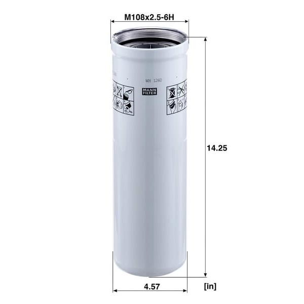Filtr oleju WH1260 | Exvi