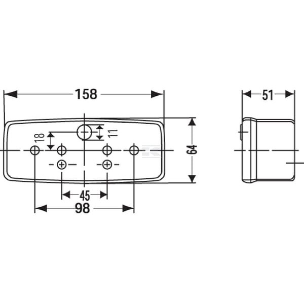 Lampa tylna zespolona, 12/24V 2SD003184041 | Exvi