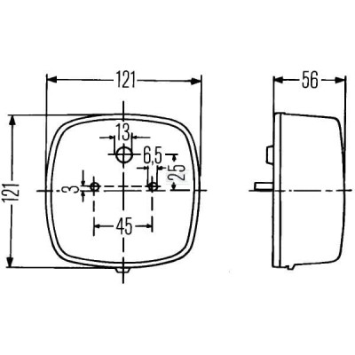 Lampa tylna zespolona, 12/24V 2SE002578701 | Exvi