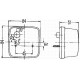 Lampa kierunkowskazu 21W kwadratowa 12V 2BA003014111 | Exvi
