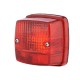 Lampa tylna, kwadratowa 12/24V 2SB003014151 | Exvi