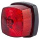 Lampa tylna, kwadratowa 12/24V czerwona 2SA003057021 | Exvi
