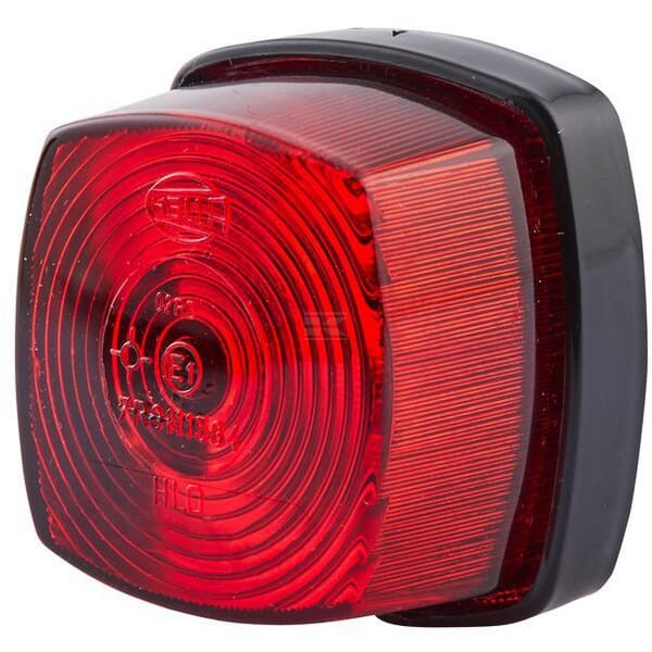 Lampa tylna, kwadratowa 12/24V czerwona 2SA003057021 | Exvi