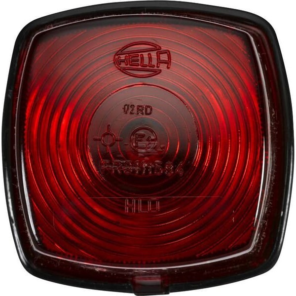 Lampa tylna, kwadratowa 12/24V czerwona 2SA003057021 | Exvi