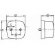 Lampa obrysowa 5W kwadratowa 12V 2PF996112031 | Exvi