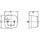 Lampa obrysowa 5W kwadratowa 12V 2PG003057067 | Exvi
