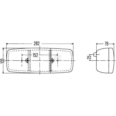 Lampa tylna zespolona, prostokątna 2SD001699061 | Exvi