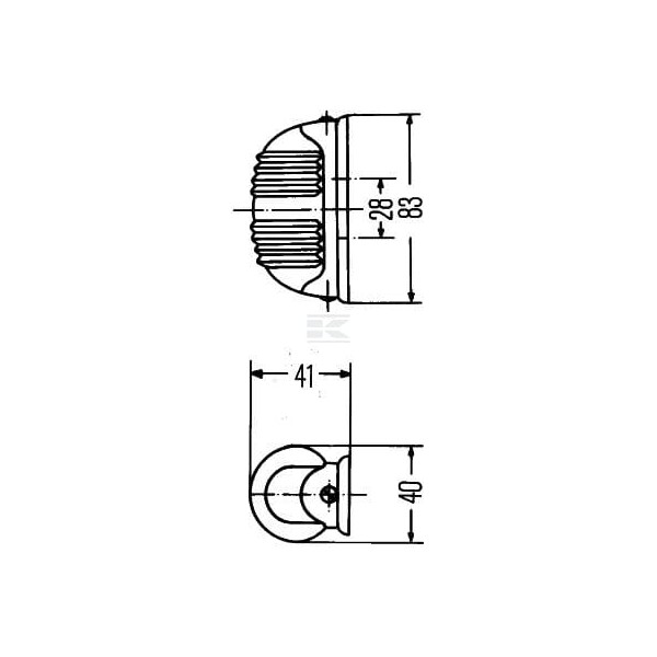 Lampa kierunkowskazu 18W owalna 12V 2BA001227201 | Exvi