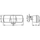 Lampa tylna zespolona 201x76mm, prawa 2SD001680281 | Exvi