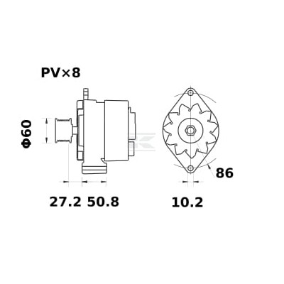 Alternator MG268 | Exvi