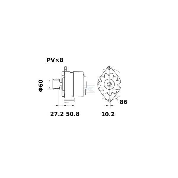 Alternator MG268 | Exvi
