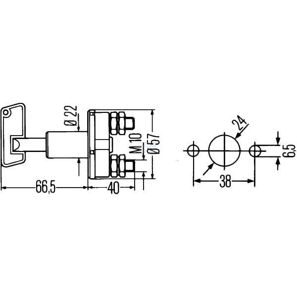 Wyłącznik główny akumulatora, 2-pin 6EK002843013 | Exvi