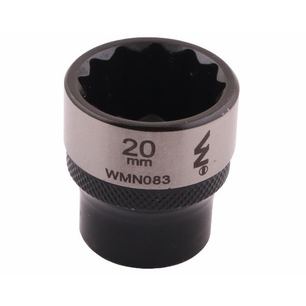 Nasadka dwunastokątna 3/8". 20 mm. CrV50BV30. WMN083 | Exvi