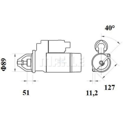 Rozrusznik 12V 4kW MS894 | Exvi