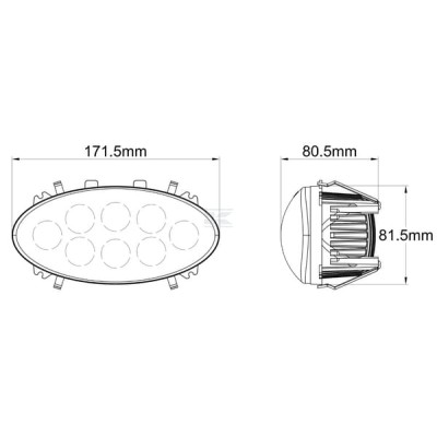 Reflektor roboczy LED, 30 W, 4250 lm LA10561 | Exvi