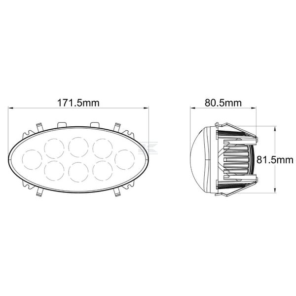 Reflektor roboczy LED, 30 W, 4250 lm LA10561 | Exvi