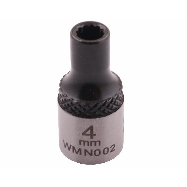 Nasadka dwunastokątna 1/4". 4 mm. CrV50BV30. WMN002 | Exvi