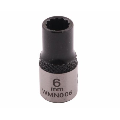 Nasadka dwunastokątna 1/4". 6 mm. CrV50BV30. WMN006 | Exvi