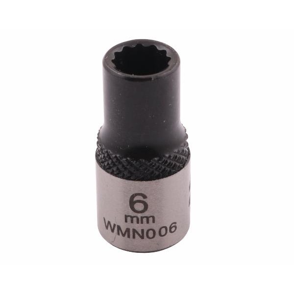 Nasadka dwunastokątna 1/4". 6 mm. CrV50BV30. WMN006 | Exvi