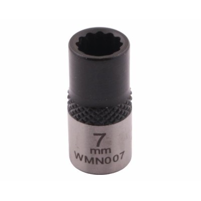 Nasadka dwunastokątna 1/4". 7 mm. CrV50BV30. WMN007 | Exvi