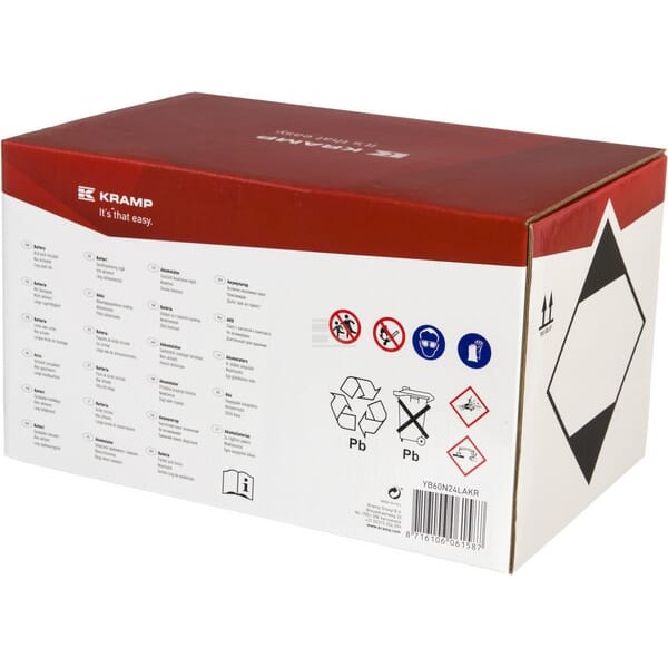 Akumulator 12V 24Ah 260A Kramp YB60N24LAKR | Exvi