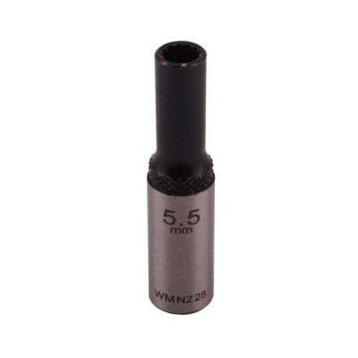 Nasadka dwunastokątna 1/4". 5.5 mm. długa. WMN228 | Exvi