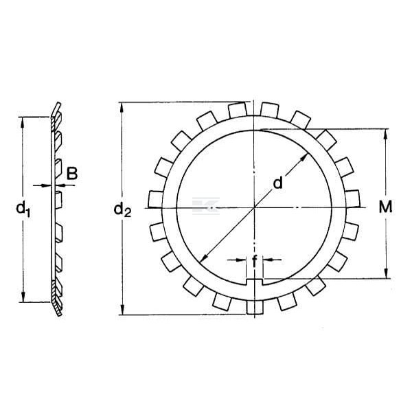 Podkładka łożyskowa MB/AW MB06 | Exvi