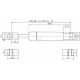 Sprężyna gazowa L735.5 mm 150N Stabilus CA6148YB | Exvi