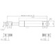 Sprężyna gazowa L225 mm 75N Stabilus CA105244 | Exvi