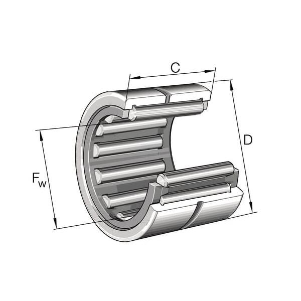Łożysko igiełkowe, seria lekka NK4520 | Exvi
