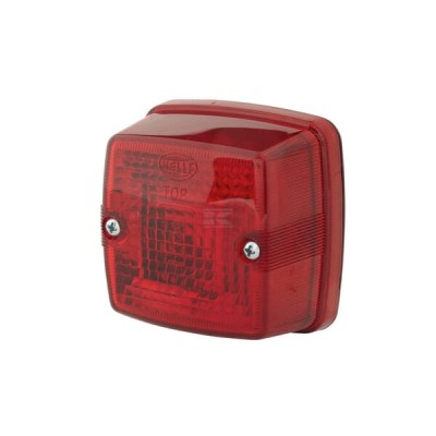 Lampa tylna, kwadratowa 12/24V czerwona 2SA003014051 | Exvi