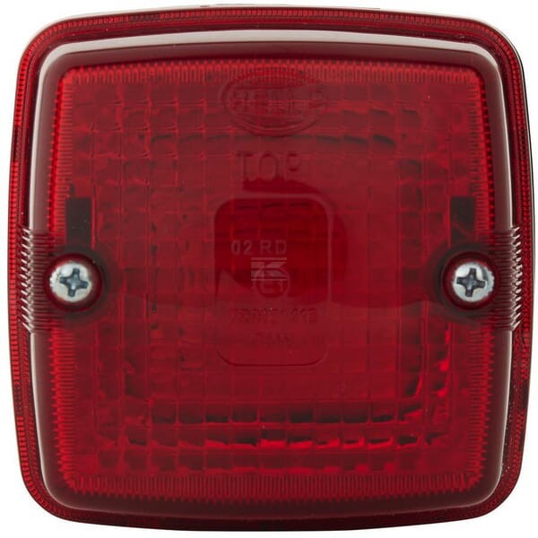Lampa tylna, kwadratowa 12/24V czerwona 2SA003014051 | Exvi